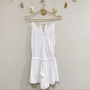 Forever21 White Tank Romper. Size Small.